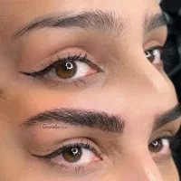 آرایش دائم قرینه سازی ابرو تکنیک مویی