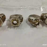سنگ قیمتی و رکاب نقره شبکه آینه مردانه نو عیار ۹۲۵|بدلیجات|مشهد, گاز|دیوار
