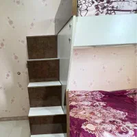 تخت ۲طبقه|تخت و سرویس خواب|شفت, |دیوار