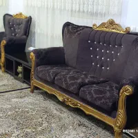 مبل 7 نفره همراه با میز و عسلی|مبلمان خانگی و میز عسلی|سنندج, |دیوار