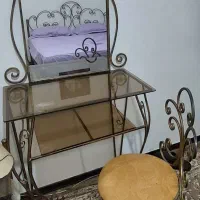 تخت ومیز آرایش  فرفورژه|تخت و سرویس خواب|کرج, کمال‌شهر|دیوار