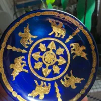 بشقاب آنتیک‌ کار شده با طلا