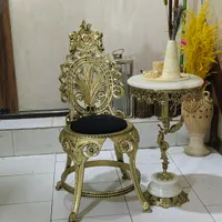 میز صندلی تلفن برنز