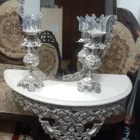 اینه شمعدون نقره ای برای شیک پسندان