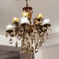 ۲ عدد لوستر ۵ شاخه دوبل در حد نو