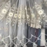 پرده مخمل نگینی|پرده، رانر، رومیزی|بندر امام خمینی, |دیوار