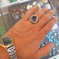 انگشتر نقره با سنگ شجر کلکسیونی با اسم علی|جواهرات|مشهد, طرق|دیوار