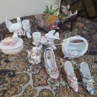 لمونژ قدیمی مجسمه فرشته دکوری ظرف