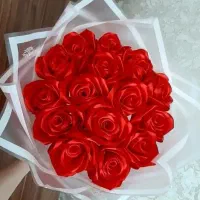 دسته گل روبانی|گل مصنوعی|برازجان, |دیوار