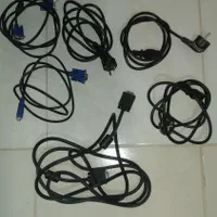 کابل VGA و کابل برق سه پین