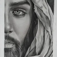 تابلو نقاشی سیاه قلم