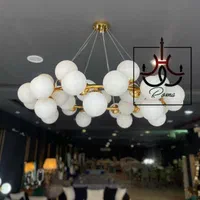 لو‌ستر مینیمال گرد مولکولی رنگ Fortikگارانتی اصلی|لوستر و چراغ آویز|فردیس, منظریه|دیوار