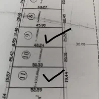 زمین ۱۰۰۰ متری با درختان سیب، متصل به اتوبان