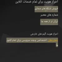 سیمکارت‌شماره مجازی برای سرویس های معتبر و انلاین