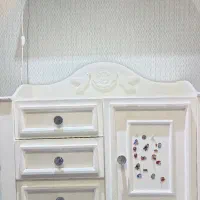 کمد لباس کودک به همراه دراور و شلف چوب|جاکفشی، کمد، دراور|مشهد, جاهد شهر|دیوار