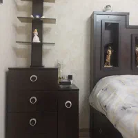 سرویس خواب دو نفره تخت خواب دو نفره جکدار و جادار|تخت و سرویس خواب|ری, شهید غیوری (ابن باویه)|دیوار