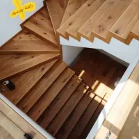 پله چوبی ، چوبپلاس خانه ویلا