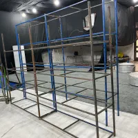 ۳ عدد قفسه آهنی با کفی نئوپان|فروشگاه و مغازه|سیرجان, |دیوار