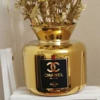 گل و گلدان طلایی|گل مصنوعی|خرم‌آباد, |دیوار