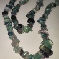 گردن بند فلوریت سنگ (هوش ) طبیعی و یک انگشتر|بدلیجات|رشت, گیل|دیوار