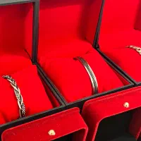 دستبند و بنگل نقره هدیه روز مرد