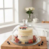 کاپ کیک پایه بلند، کیک خوری شیشه ای، کریستال،بلور