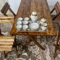 میز و صندلی چوبی ، تعداد نامحدود قابل سفارش|میز و صندلی غذاخوری|بابل, |دیوار