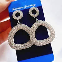 گوشواره آویز بلند فول نگین مدل نقره ای|بدلیجات|قم, سالاریه|دیوار