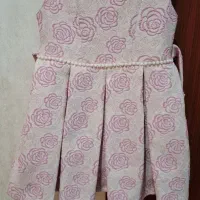 پیراهن ژاکارد دخترانه دوقلو سایز ۲و۳
