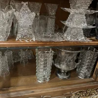کریستال چک ارکوپال فرانسه گل ویکتوریا قدیمی|ظروف سرو و پذیرایی|قم, باجک یک|دیوار