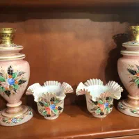 چراغ لاله دو پوست صورتی