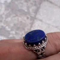 انگشتر نقره لاجورد افغان