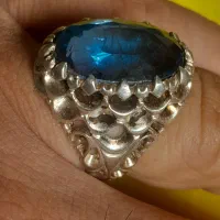 انگشتر نقره توپاز لندن اصل|جواهرات|اهواز, پادادشهر|دیوار