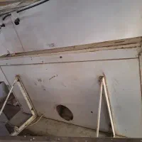 کابینت فلز قدیمی با هود و سینگ|آب‌چکان و نظم‌دهنده ظروف|یزد, |دیوار