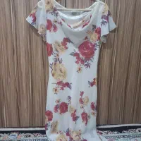 پیراهن حریر زیبا کاملا نو