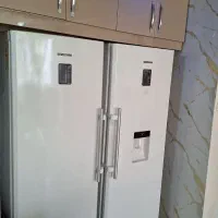 یخچال و فریزر دوقلو هیوندا  سالم و درحال کار|یخچال و فریزر|فولادشهر, مسکن مهر فولادشهر|دیوار