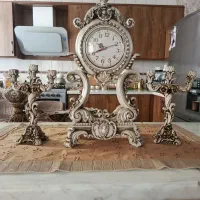 ساعت وشمعدان دکوری