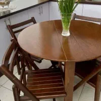 میز ناهار خوری تاشو ۴نفره