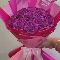 گل رز  روبانی تخفیف ویژه|گل مصنوعی|اهر, |دیوار