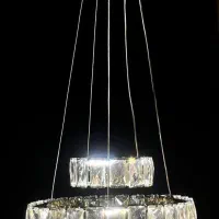 لوستر مدرن دوطبقه گرد سایز ۳۰-۱۵ با ضمانت