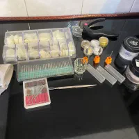 وسایل کاشت ناخن ( سوهان برقی دستگاه یو وی و سایر)
