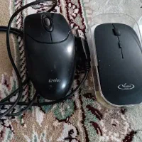 دو عدد موس بدون سیم و باسیم