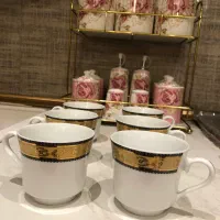 فنجان قهوه خوری طلاکوب نو نو