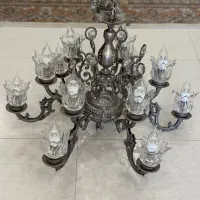 لوستر شیک و  شش شاخه دوبل آویژه