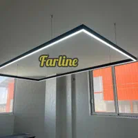 تولید کننده انواع لاین نوری روکار توکار و آویز|لامپ و چراغ|اصفهان, شهرک کاوه|دیوار