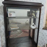 فروش بوفه ویترینی چوبی تمیز دکور