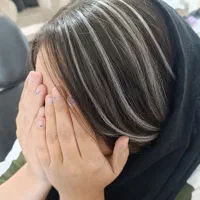 اکستنشن مو سالن الهه ناز جنب استخر خسروی