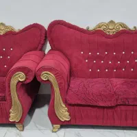 مبل راحتی۷نفره زرشکی