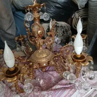 لوستر برنجی شش شاخ