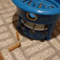 جراغ قدیمیه خوراک پزی سه فتیله|کلکسیون اشیاء عتیقه|سمنان, |دیوار